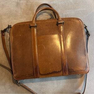 Classic Brown Leather Briefcase for Men